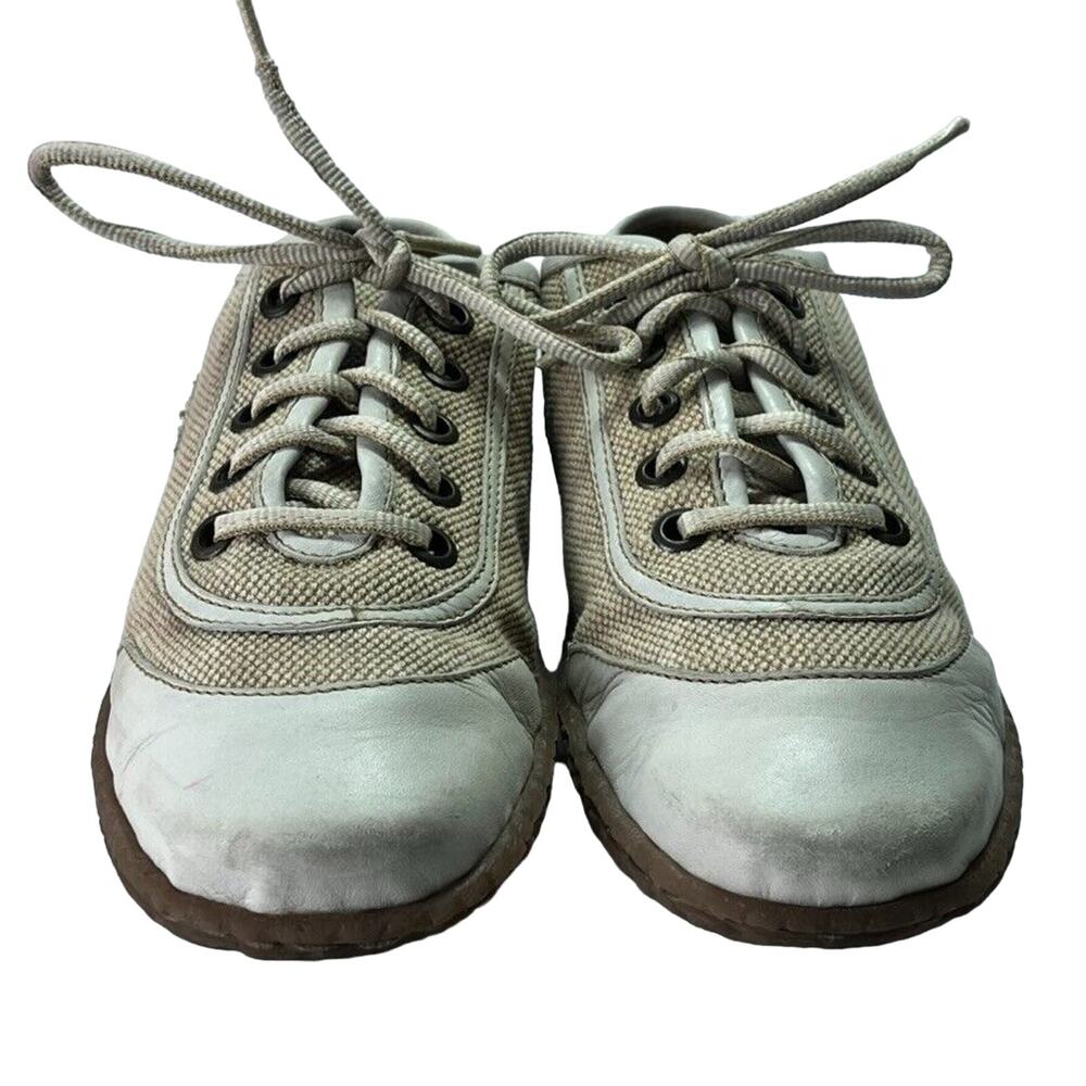 Børn Sneaker Shoes Womens 9.5 Leather Canvas Lace Up Walking